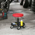 thumbnail image 2 of HOMCOM Tabouret Roulant de Mécanicien, Capacité de 300 LBS, Rouge, 2 of 10