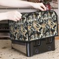 thumbnail image 6 of Rateoe Black Palm Leaves Pattern Toaster Covers 4 Slice Wide Slot,Bread Machine Cover,Bread Dust Cover & Fingerprint Protection,Appliance Covers, 6 of 6
