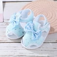 thumbnail image 2 of Weebloom Baby Girl Sandals,Soft Toddler Walkers Shoes Lace Bow Princess Shoes Sandals Breathable 0-3 Months, 2 of 4
