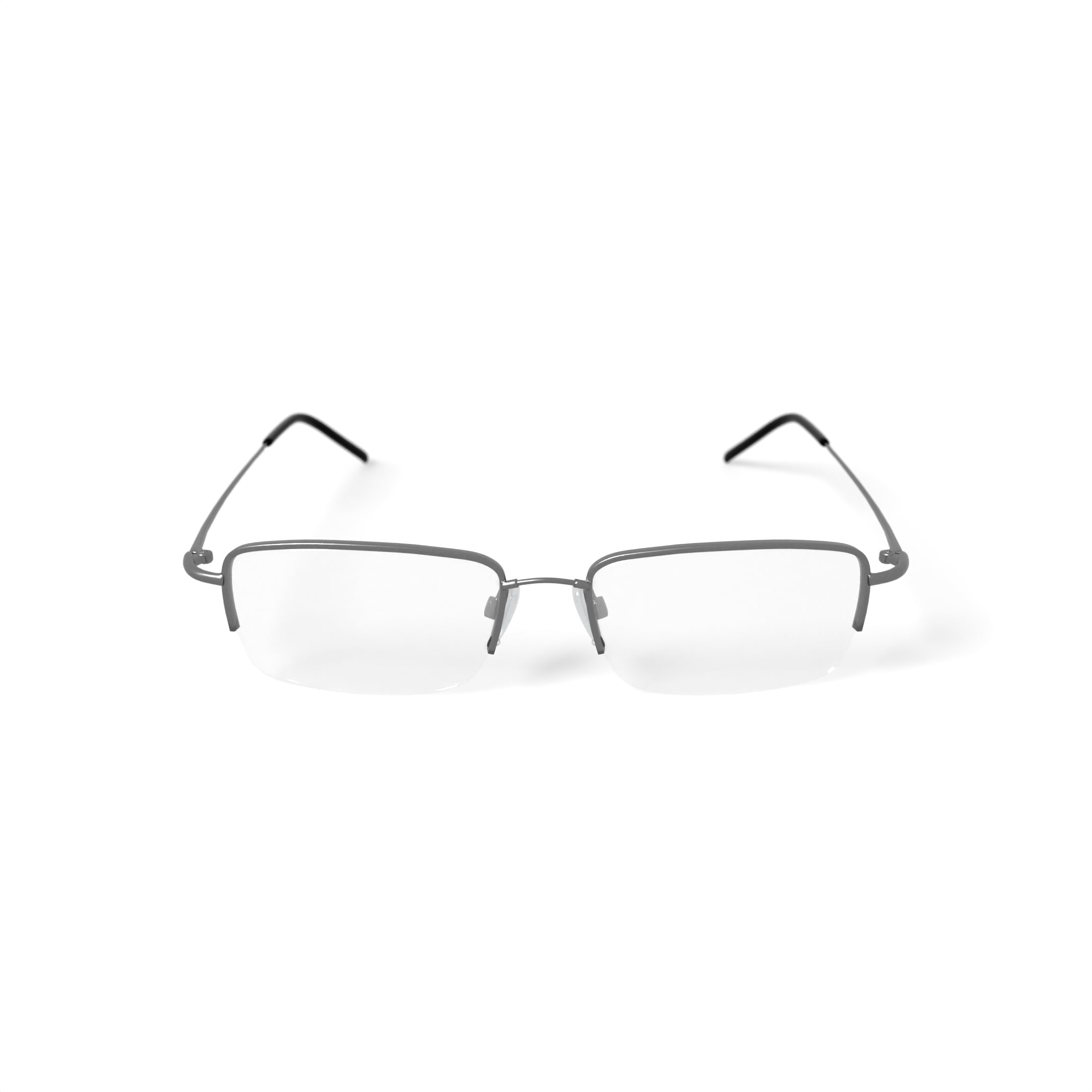 TiFlex Men's T1751 Rectangular Prescription Eyeglasses with Case, Dark Pewter