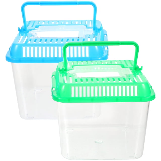 MasteelfCA 1Pc Portable Turtle Feeding Box Home Goldfish Turtle Living Box Reptile Habitat
