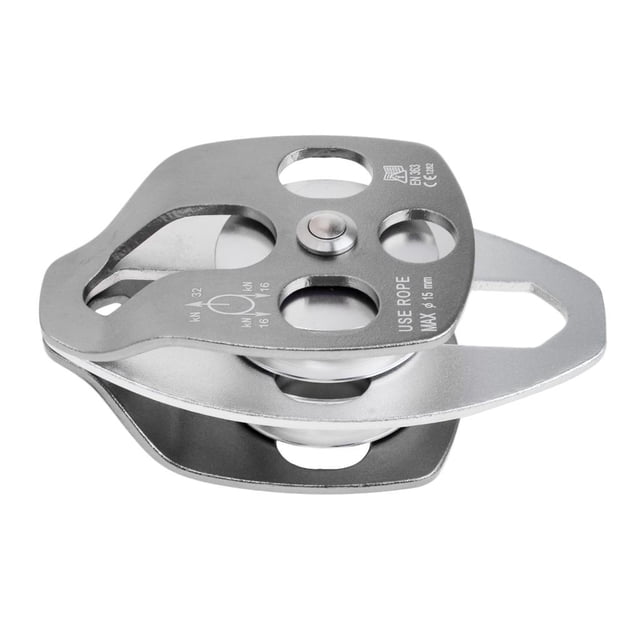 1 Piece Climbing Double Pulley Durable Rappelling Climbing Sports Accessory Gray