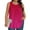 Watermelon Red, variant on NominalSnug Plus Size Tank Tosp for Women Crewneck Sleeveless Shirts Dressy Casual Blouses Striped Pleated Loose Fitted Tunic Tops