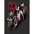 thumbnail image 2 of Men's Zack Snyder Justice League Triple Threat Team Graphic Tee Charcoal X Large, 2 of 5