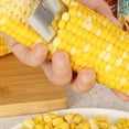 thumbnail image 5 of 2pcs Handle Corn Shucker Kernel Remover Stainless Steel Multipurpose Kitchen Tool For Vegetables And Fruits, 5 of 8