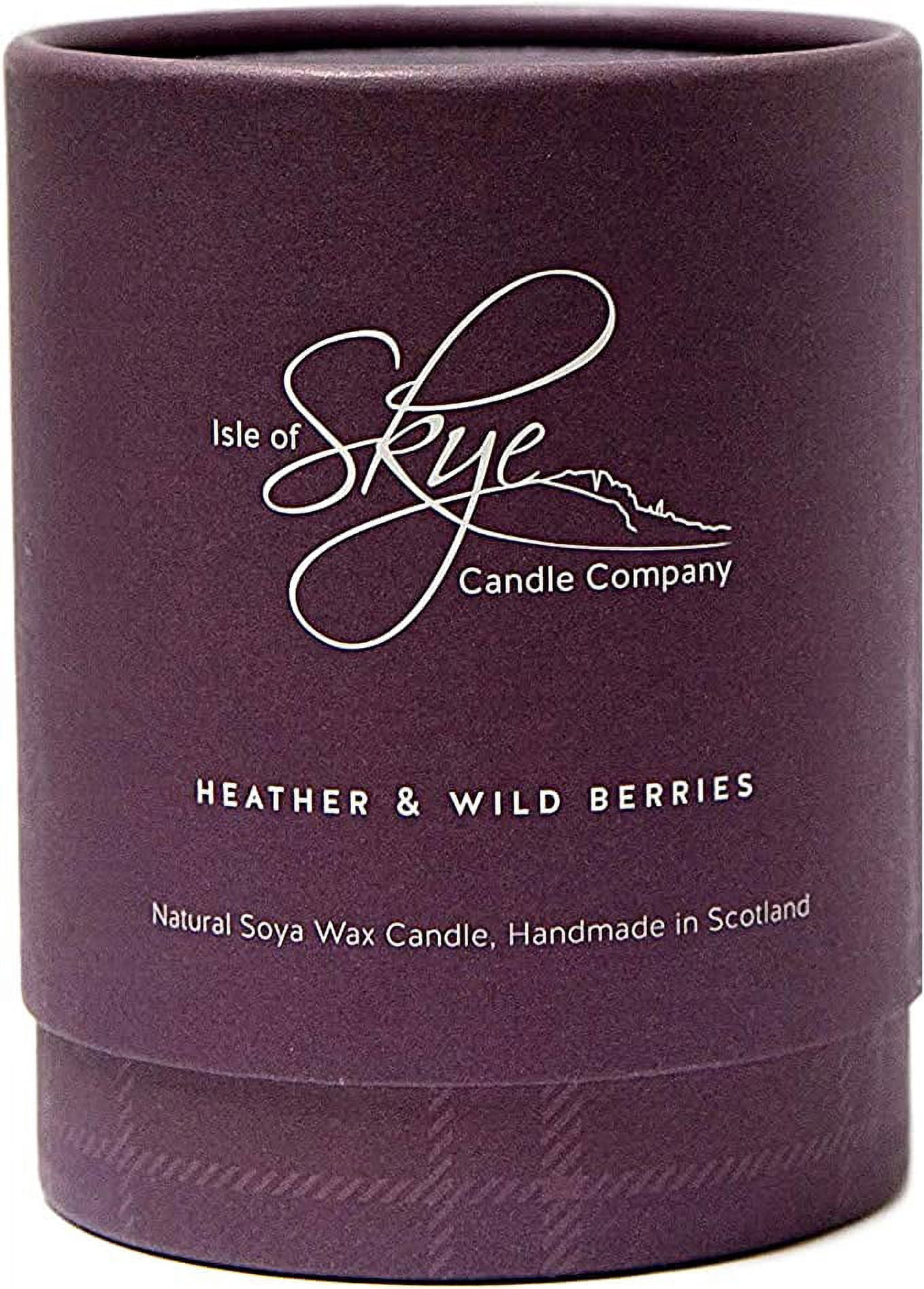 Isle of Skye Candle Co. Heather & Wild Berries Scented 45h Natural Soy Wax Large Candle Made in Scotland