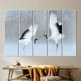 thumbnail image 5 of Animal Wall Art, Dancing Cranes Canvas, Wild Animal Wall Decor, Dancing Cranes, Dancing Birds Wall Decor, Wildlife Animal Printed, Canvas Wall Decor - 3P-Black Framed, 5 of 9