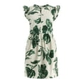 thumbnail image 5 of Time and Tru Women's Mini Dress with Flutter Sleeves, Sizes XS-XXXL, 5 of 5