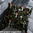 thumbnail image 2 of Castle Fairy Botanical Mushroom Fabric by the Yard 2 Yards,Red Strawberry Room Decor Fabric by the Yard,Black Green Sewing Fabric,Breathable Home Decor, 2 of 6