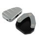 thumbnail image 2 of Kit de almohadillas ensanchadas para trípode de soporte lateral, accesorios para motocicletas, piezas de reparación de aluminio Gris plateado, 2 of 9