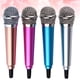 thumbnail image 3 of 4 micrófonos móviles K Song, mini micrófonos para teléfono celular (rosa, plateado, dorado y celeste). Cada color incluye 1 unidad., 3 of 7
