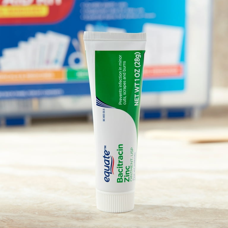 (3 pack) Equate Bacitracin Zinc USP Ointment, First Aid Antibiotic, 1 oz