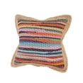thumbnail image 7 of Laddha Home Designs Handwoven Braided Striped Cotton Throw Pillow Cover - 20" - Multicolored, 7 of 7