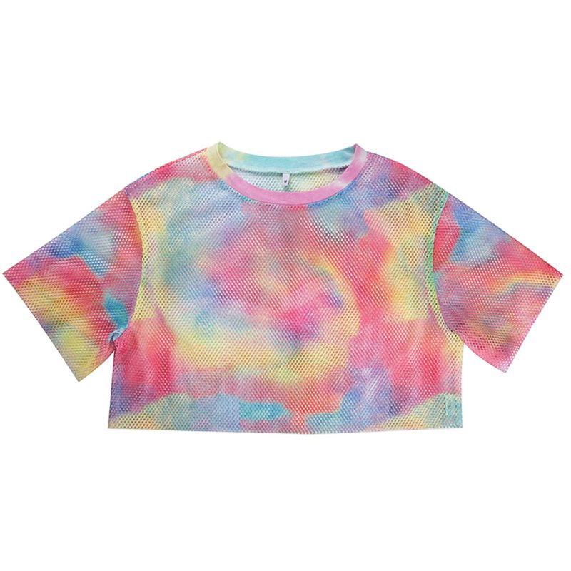 Rainbow Mesh Top