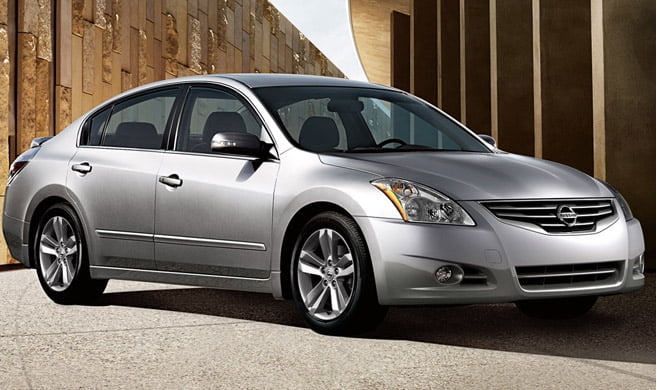 Light Grey Outside Mount Visor Rain Guard 4pcs For Nissan Altima Sedan 2007-2012