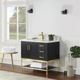 thumbnail image 4 of Wildy 36" Single Bathroom Vanity Set in Black Oak without Mirror, 4 of 8