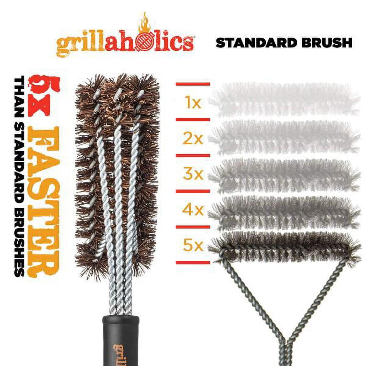 GrillSpot 18-Inch Palmyra Bristle Grill Cleaning Brush (ES17-AC