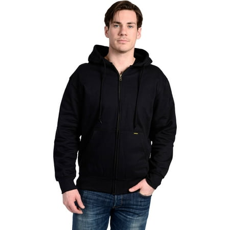 Men's Thermal Lined Fleece Hoodie - Walmart.com