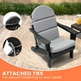 thumbnail image 5 of Pellebant Adirondack Chair Cushion, 50 x 19.6 x 2.3 inch, Thickening, Light Gray, 5 of 6
