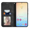 thumbnail image 2 of Dteck Shockproof Case for Samsung Galaxy S24, Magnetic PU Leather Flip Back Cover Foldable Cover Card Holder Slot Stand for Galaxy S24 5G,Black, 2 of 6