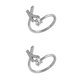 thumbnail image 1 of Jumpingount Anillo abierto de cobre con letras mayúsculas, anillos de compromiso chapados para mujer, joyería decorativa de viaje para Type8 NO8, 1 of 1