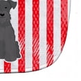 thumbnail image 3 of Patriotic USA Miniature Schnauzer Black Baby Bib, 3 of 3