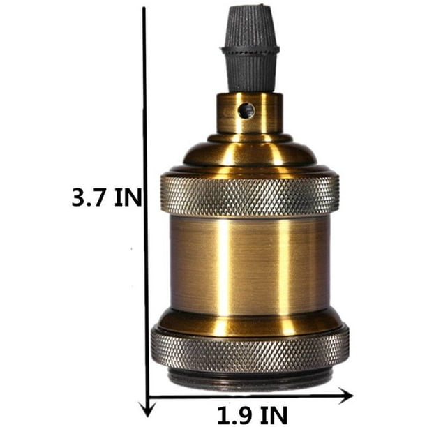 Douille de lampe solide E26/E27 Vintage Industrial Edison Pendant