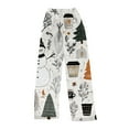 thumbnail image 6 of WTOBBY Women's Christmas Print Flannel Pajama Pants, Casual and Fashionable Sleepwear with Festive Patterns, Soft Fabric for Comfortable Home Use,White M, 6 of 6