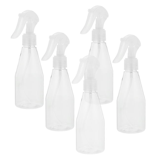 WHAMVOX 5Pcs Pump Spray Bottle Plastic Transparent for Window Cleaning at Travel