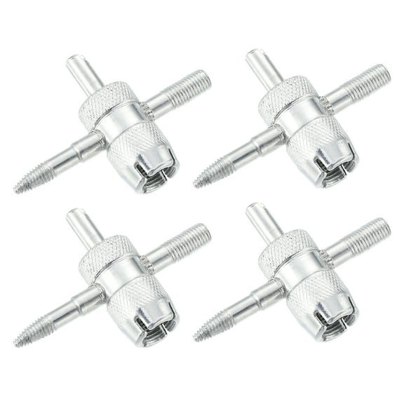 4pcs 4 in 1 Valve Core Tire Valve Tool Multifunctional Valve Wrench for Car Tire Tyre Stem Core Remover Installer Repair
