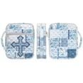 thumbnail image 5 of Garronmavis Cross Print Bible Cover with Handle and Pockets Quilted Bible Cover Bible Study Supplies Accessories Book Protector Christian Gifts for Women, 5 of 7
