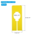 thumbnail image 2 of Uxcell Clothes Dividers, Closet Clothing Rack Dividers Blank Rectangle Separator, Yellow 30 Pack, 2 of 5