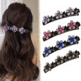 thumbnail image 1 of Newnewlooks - Pinzas para el pelo trenzadas con piedras de cristal brillantes, pinzas para el pelo trenzadas con piedras de cristal brillantes para mujeres y niñas, para peinar el cabello grueso y fin, 1 of 7