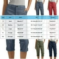 thumbnail image 3 of Fewfanhot Capri Pants for Women Casual Work Pants High Waisted Business Dressy Pants Tapered Leg Trousers with Pockets, 3 of 6