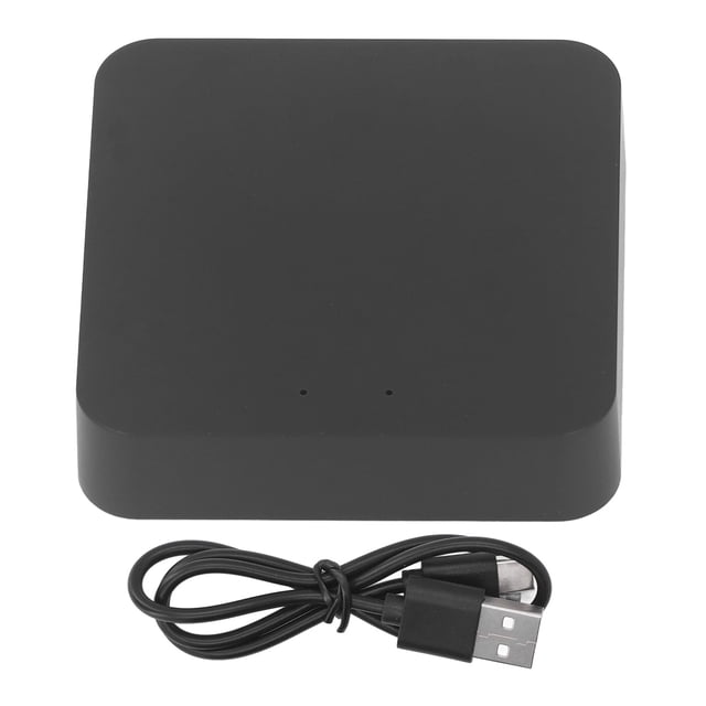 Hub inalámbrico Bluetooth Gateway para control remoto por voz de la aplicación Tuya, compatible con Google Home, color negro