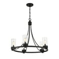 thumbnail image 3 of Trade Winds Ashland 5-Light Chandelier in Matte Black, 3 of 6