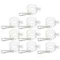 thumbnail image 1 of 10 Pcs 1 Inch Flagpole Fixed Ring Banner Mounting Ring Flag Rings Fasteners for Outdoor Supplies (White, Hook Style), 1 of 4