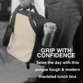 thumbnail image 5 of Ratiio Brown Gingham Print Lunch Box - Reusable Lunch Bag Men Adult Women- Insulated LunchBox, 5 of 6