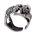thumbnail image 2 of Dsscvnef Adjustable Posture Rings for Women and Men Curved Body Hugging Shape Opening Bone Design Comfort Fit Jewelry, 2 of 9