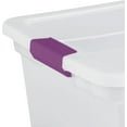 thumbnail image 6 of 6-Pack Plastic Storage Bin w/ Latch Lid, ClearView Stackable Containers, 66 Qt, 6 of 7