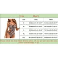 thumbnail image 3 of adviicd Lace Lingerie Women Lingerie One Piece Lace Mesh Teddy See Through Bodysuit Blue L, 3 of 5