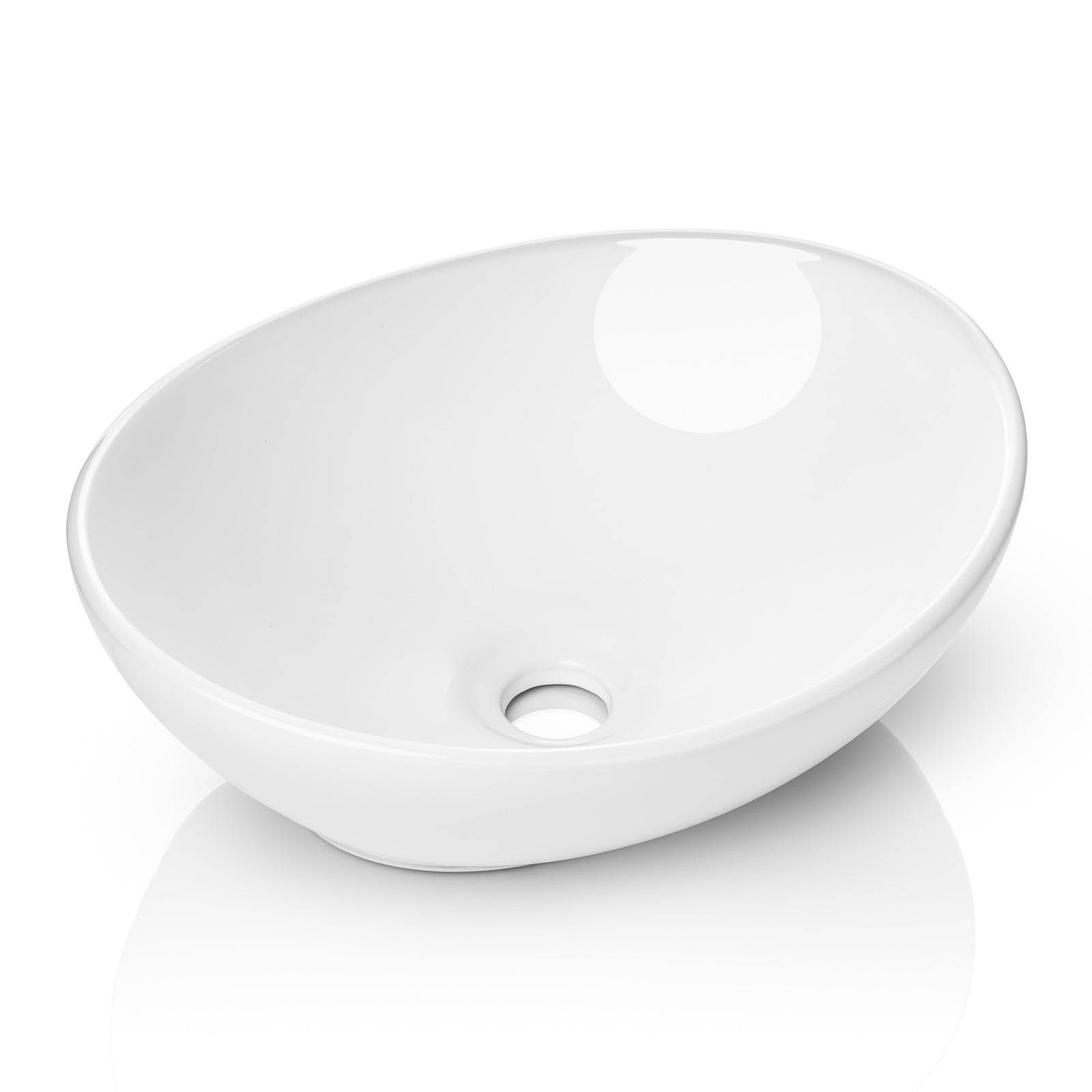 Modern Egg Shape Above Counter Bathroom Vanity Bowl