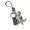 B, variant on Gothic Charm Skeleton Key Holder Skull Keyring For Backpacks Wallets Polished Alloy Bag Decoration Charm