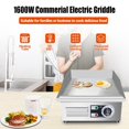 thumbnail image 2 of 14" Commercial Electric Griddle,Electric Countertop Flat Top Griddle,110V 1500W Electric Flat Top Grill,Non-Stick Restaurant Teppanyaki Stainless Steel Grill,Adjustable Temperature Control, 2 of 9