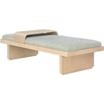 thumbnail image 3 of Meridian Furniture Arlington Mint Green Chenille Fabric Bench, 3 of 17