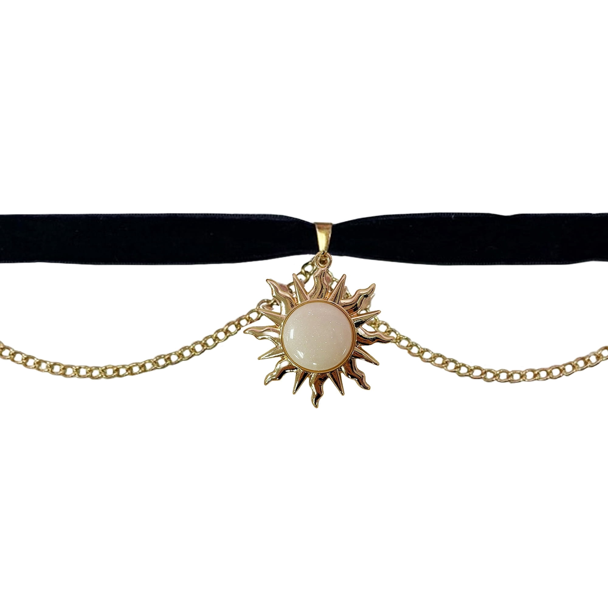 Celestial Sun Choker Costume Accessory for Adults, Gold, Halloween by Way To Celebrate