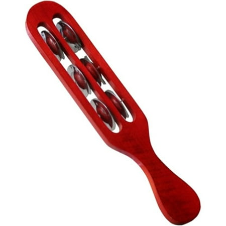 X8 Drums Tambourine Jingle Stick, Red