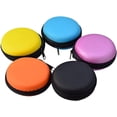thumbnail image 1 of 5pcs Earphone Carrying Case,round Shape Carrying Hard Eva Case Storage Bag For Earbuds Earphone Headset,usb Cable, Bluetooth Or Wired Headset Earphone, 1 of 4