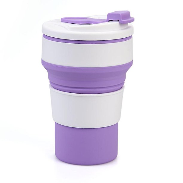1 Uds. S plegable para viajes, silicona reutilizable de 350ml