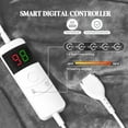 thumbnail image 6 of Puredown Electric Heated Blanket King Size with Dual Control, Heated Blanket with 10 Heating Levels, 1-12 Hours Auto Shut Off, Machine Washable, Fast Heating Warming Throws (100x90 Inches, Gray), 6 of 8